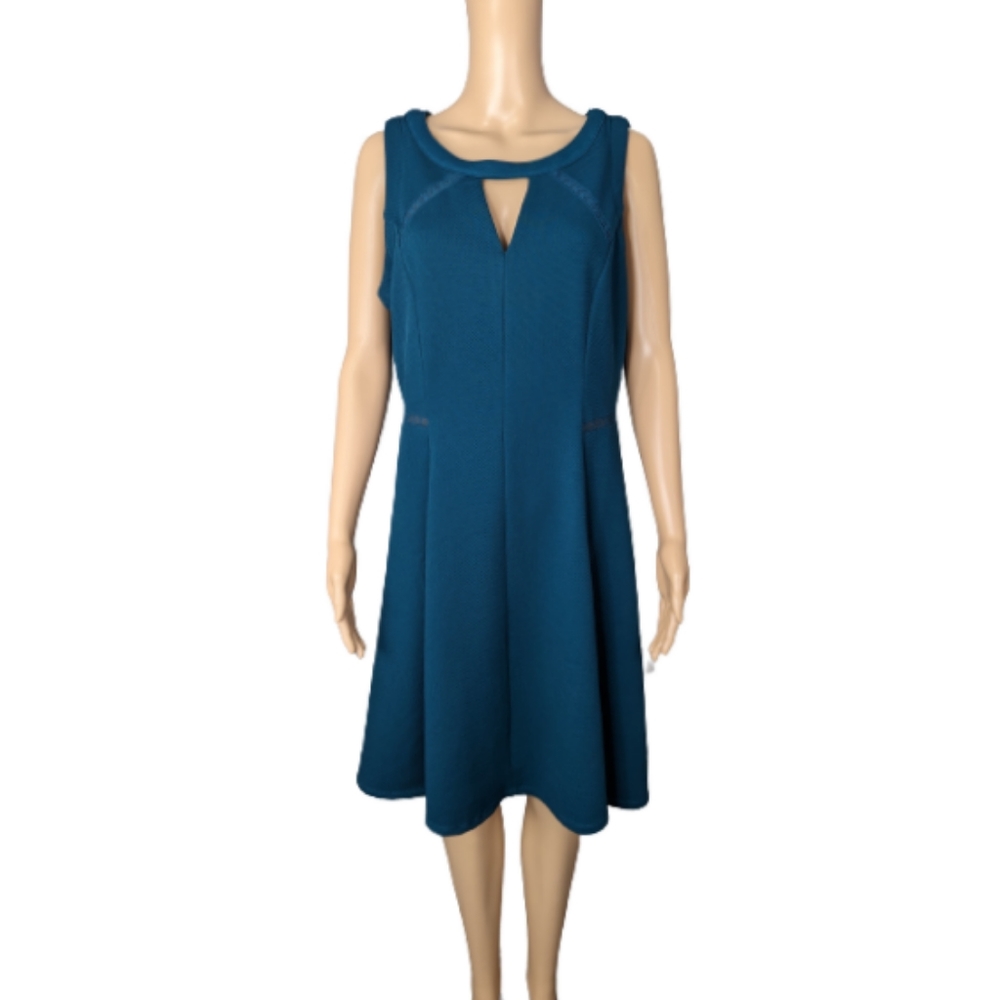 Torrid Knit Crochet Trim Skater Dress 12